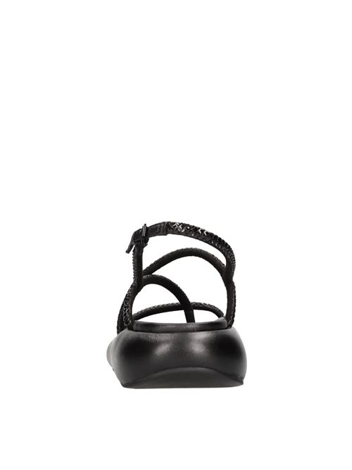 Sandali in pelle e strass ASH | VERA NAPPA FOULARDNERO
